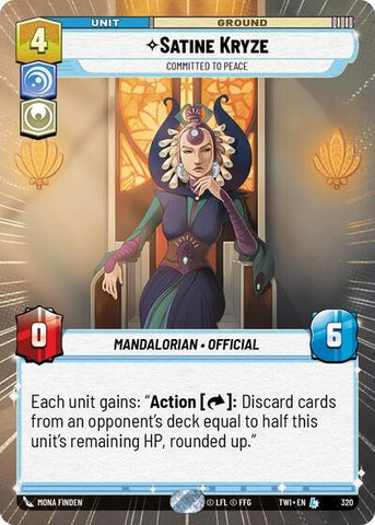 Satine Kryze, Committed to Peace - Hyperspace (Twilight of the Republic)(TWI-320/519)(L)