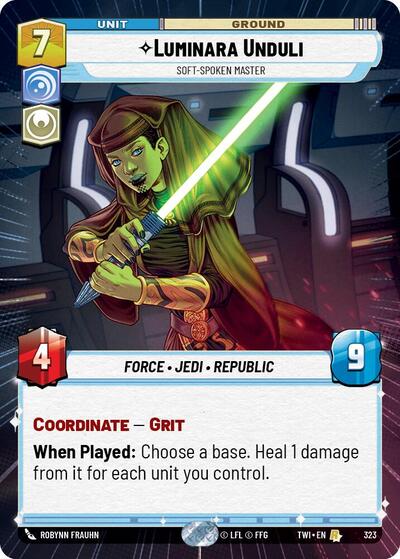 Luminara Unduli, Soft-Spoken Master - Hyperspace - Foil (Twilight of the Republic)(TWI-323/519)(R)