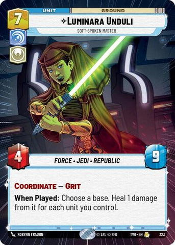 Luminara Unduli, Soft-Spoken Master - Hyperspace - Foil (Twilight of the Republic)(TWI-323/519)(R)