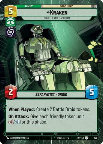 Kraken, Confederate Tactician - Hyperspace (Twilight of the Republic)(TWI-356/519)(U)
