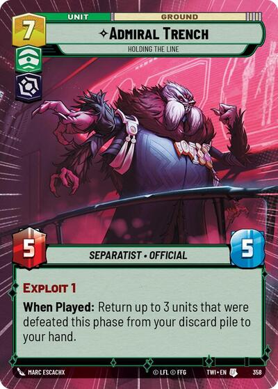 Admiral Trench, Holding the Line - Hyperspace (Twilight of the Republic)(TWI-358/519)(U)