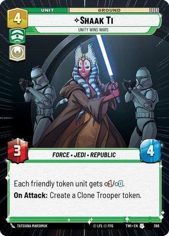 Shaak Ti, Unity Wins Wars - Hyperspace (Twilight of the Republic)(TWI-366/519)(U)