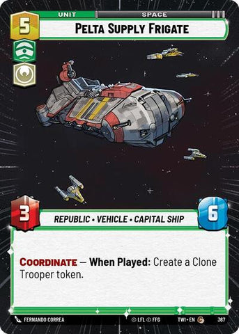 Pelta Supply Frigate - Hyperspace (Twilight of the Republic)(TWI-367/519)(C)
