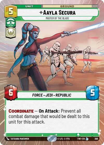 Aayla Secura, Master of the Blade - Hyperspace (Twilight of the Republic)(TWI-368/519)(L)