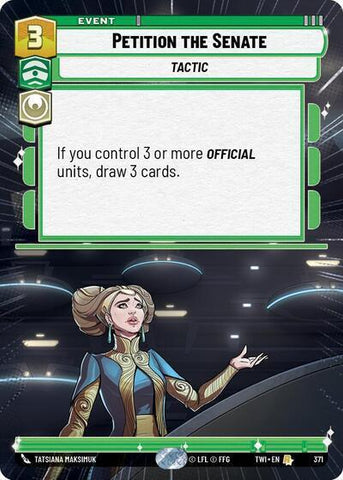Petition the Senate - Hyperspace - Foil (Twilight of the Republic)(TWI-371/519)(R)