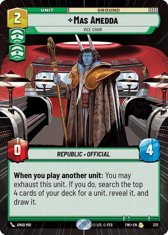 Mas Amedda, Vice Chair - Hyperspace (Twilight of the Republic)(TWI-372/519)(R)