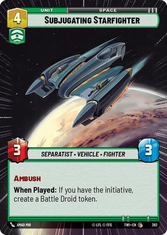 Subjugating Starfighter - Hyperspace - Foil (Twilight of the Republic)(TWI-382/519)(C)