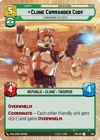 Clone Commander Cody, Commanding the 212th - Hyperspace (Twilight of the Republic)(TWI-384/519)(U)