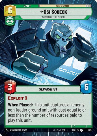 Osi Sobeck, Warden of the Citadel - Hyperspace (Twilight of the Republic)(TWI-385/519)(U)