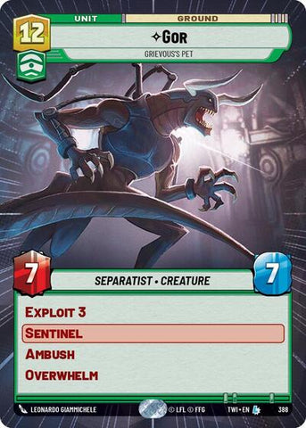 Gor, Grievous's Pet - Hyperspace - Foil (Twilight of the Republic)(TWI-388/519)(L)