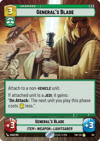 General's Blade - Hyperspace - Foil (Twilight of the Republic)(TWI-391/519)(R)
