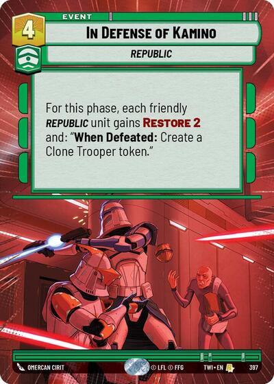 In Defense of Kamino - Hyperspace (Twilight of the Republic)(TWI-397/519)(R)