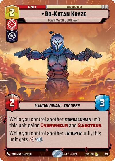 Bo-Katan Kryze, Death Watch Lieutenant - Hyperspace - Foil (Twilight of the Republic)(TWI-398/519)(R)