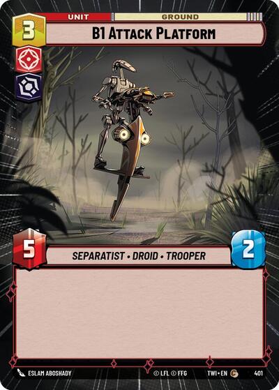 B1 Attack Platform - Hyperspace - Foil (Twilight of the Republic)(TWI-401/519)(C)