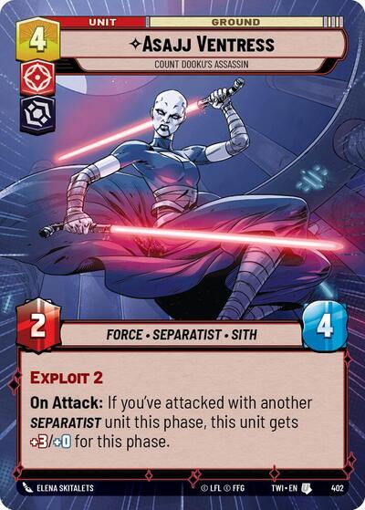 Asajj Ventress, Count Dooku's Assassin - Hyperspace (Twilight of the Republic)(TWI-402/519)(U)