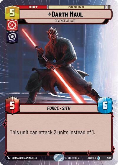 Darth Maul, Revenge At Last - Hyperspace - Foil (Twilight of the Republic)(TWI-403/519)(L)