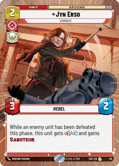 Jyn Erso, Stardust - Hyperspace - Foil (Twilight of the Republic)(TWI-411/519)(R)