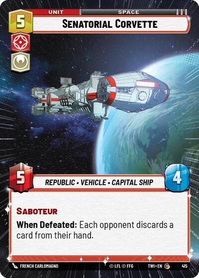 Senatorial Corvette - Hyperspace (Twilight of the Republic)(TWI-415/519)(C)