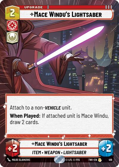 Mace Windu's Lightsaber - Hyperspace (Twilight of the Republic)(TWI-419/519)(R)