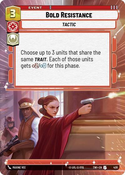 Bold Resistance - Hyperspace (Twilight of the Republic)(TWI-420/519)(U)