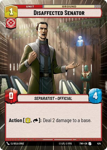 Disaffected Senator - Hyperspace (Twilight of the Republic)(TWI-424/519)(U)