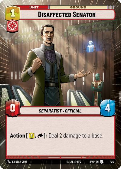 Disaffected Senator - Hyperspace - Foil (Twilight of the Republic)(TWI-424/519)(U)