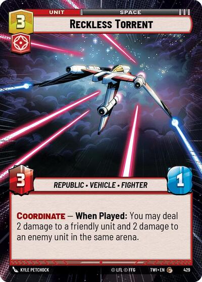 Reckless Torrent - Hyperspace - Foil (Twilight of the Republic)(TWI-429/519)(C)
