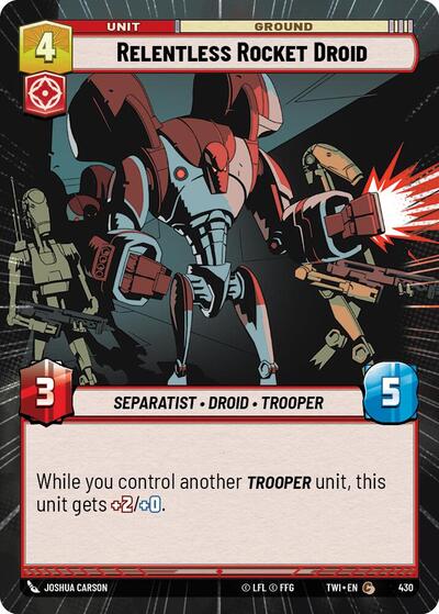 Relentless Rocket Droid - Hyperspace (Twilight of the Republic)(TWI-430/519)(C)
