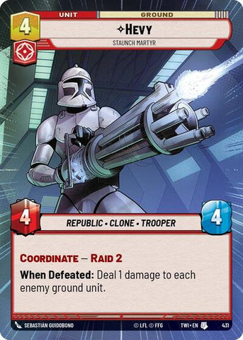 Hevy, Staunch Martyr - Hyperspace - Foil (Twilight of the Republic)(TWI-431/519)(U)