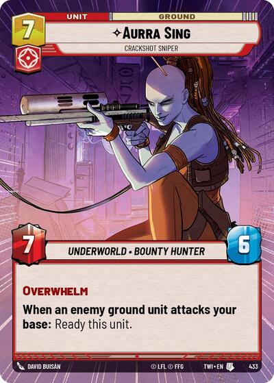 Aurra Sing, Crackshot Sniper - Hyperspace (Twilight of the Republic)(TWI-433/519)(U)
