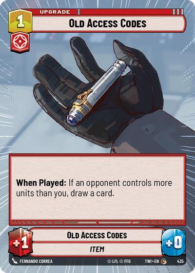 Old Access Codes - Hyperspace - Foil (Twilight of the Republic)(TWI-435/519)(C)