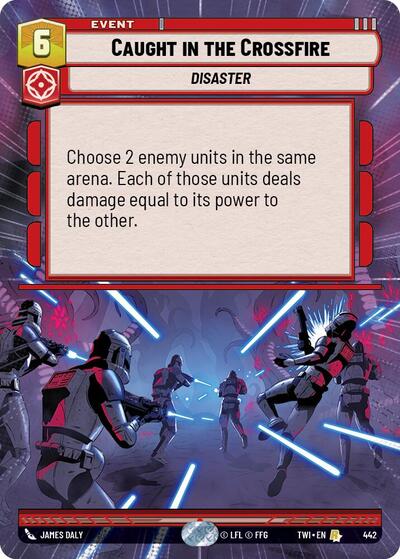 Caught in the Crossfire - Hyperspace - Foil (Twilight of the Republic)(TWI-442/519)(R)