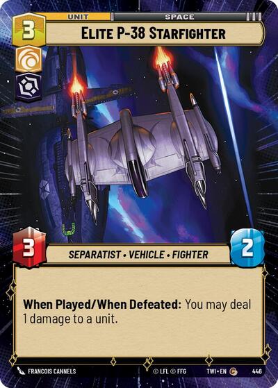 Elite P-38 Starfighter - Hyperspace (Twilight of the Republic)(TWI-446/519)(C)