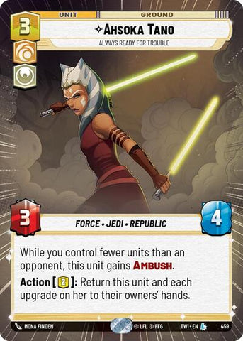 Ahsoka Tano, Always Ready For Trouble - Hyperspace - Foil (Twilight of the Republic)(TWI-459/519)(L)
