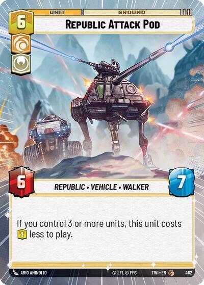 Republic Attack Pod - Hyperspace - Foil (Twilight of the Republic)(TWI-462/519)(C)