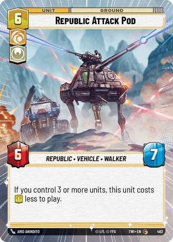 Republic Attack Pod - Hyperspace - Foil (Twilight of the Republic)(TWI-462/519)(C)