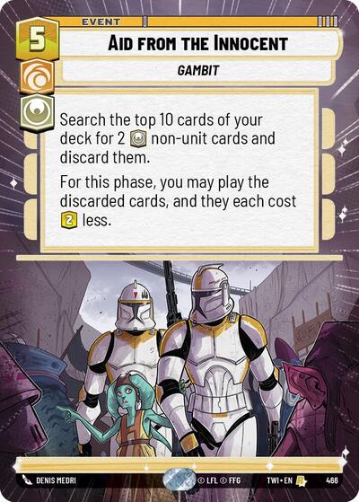 Aid from the Innocent - Hyperspace - Foil (Twilight of the Republic)(TWI-466/519)(R)