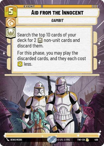 Aid from the Innocent - Hyperspace - Foil (Twilight of the Republic)(TWI-466/519)(R)