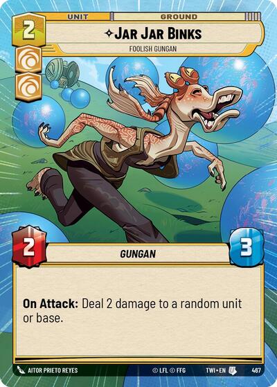 Jar Jar Binks, Foolish Gungan - Hyperspace - Foil (Twilight of the Republic)(TWI-467/519)(U)