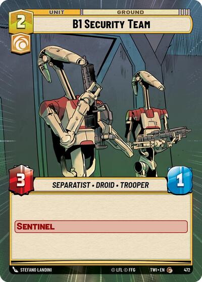 B1 Security Team - Hyperspace - Foil (Twilight of the Republic)(TWI-472/519)(C)