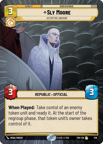 Sly Moore, Secretive Advisor - Hyperspace - Foil (Twilight of the Republic)(TWI-476/519)(R)