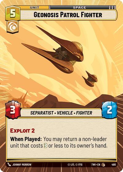 Geonosis Patrol Fighter - Hyperspace - Foil (Twilight of the Republic)(TWI-480/519)(C)