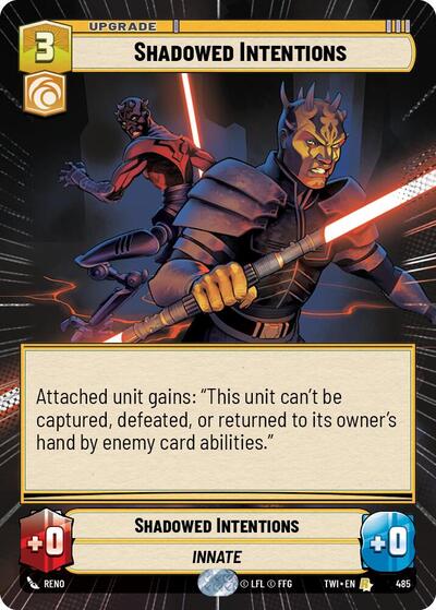 Shadowed Intentions - Hyperspace - Foil (Twilight of the Republic)(TWI-485/519)(R)