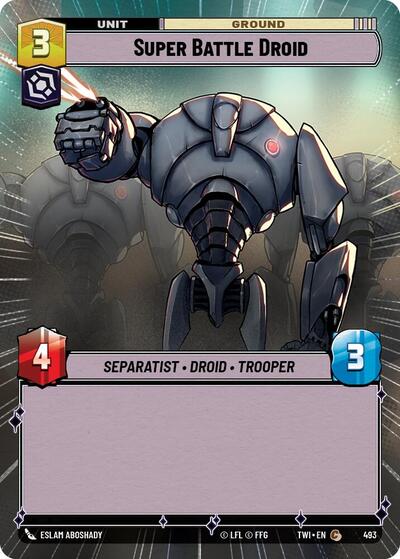 Super Battle Droid - Hyperspace - Foil (Twilight of the Republic)(TWI-493/519)(C)