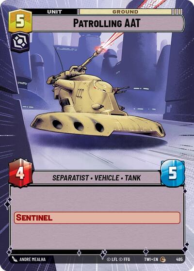 Patrolling AAT - Hyperspace - Foil (Twilight of the Republic)(TWI-495/519)(C)