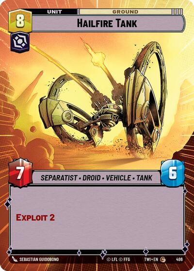 Hailfire Tank - Hyperspace - Foil (Twilight of the Republic)(TWI-496/519)(C)