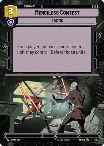 Merciless Contest - Hyperspace - Foil (Twilight of the Republic)(TWI-500/519)(C)