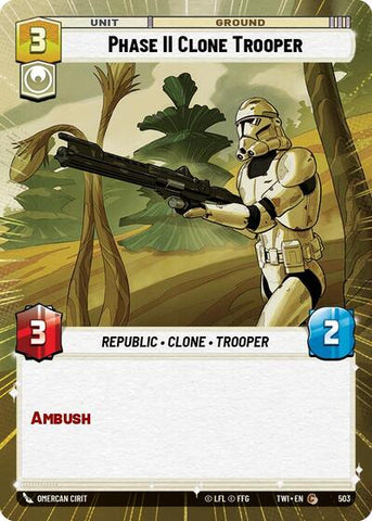 Phase II Clone Trooper - Hyperspace - Foil (Twilight of the Republic)(TWI-503/519)(C)