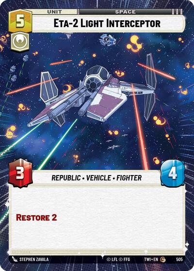 Eta-2 Light Interceptor - Hyperspace (Twilight of the Republic)(TWI-505/519)(C)