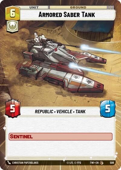 Armored Saber Tank - Hyperspace - Foil (Twilight of the Republic)(TWI-506/519)(C)
